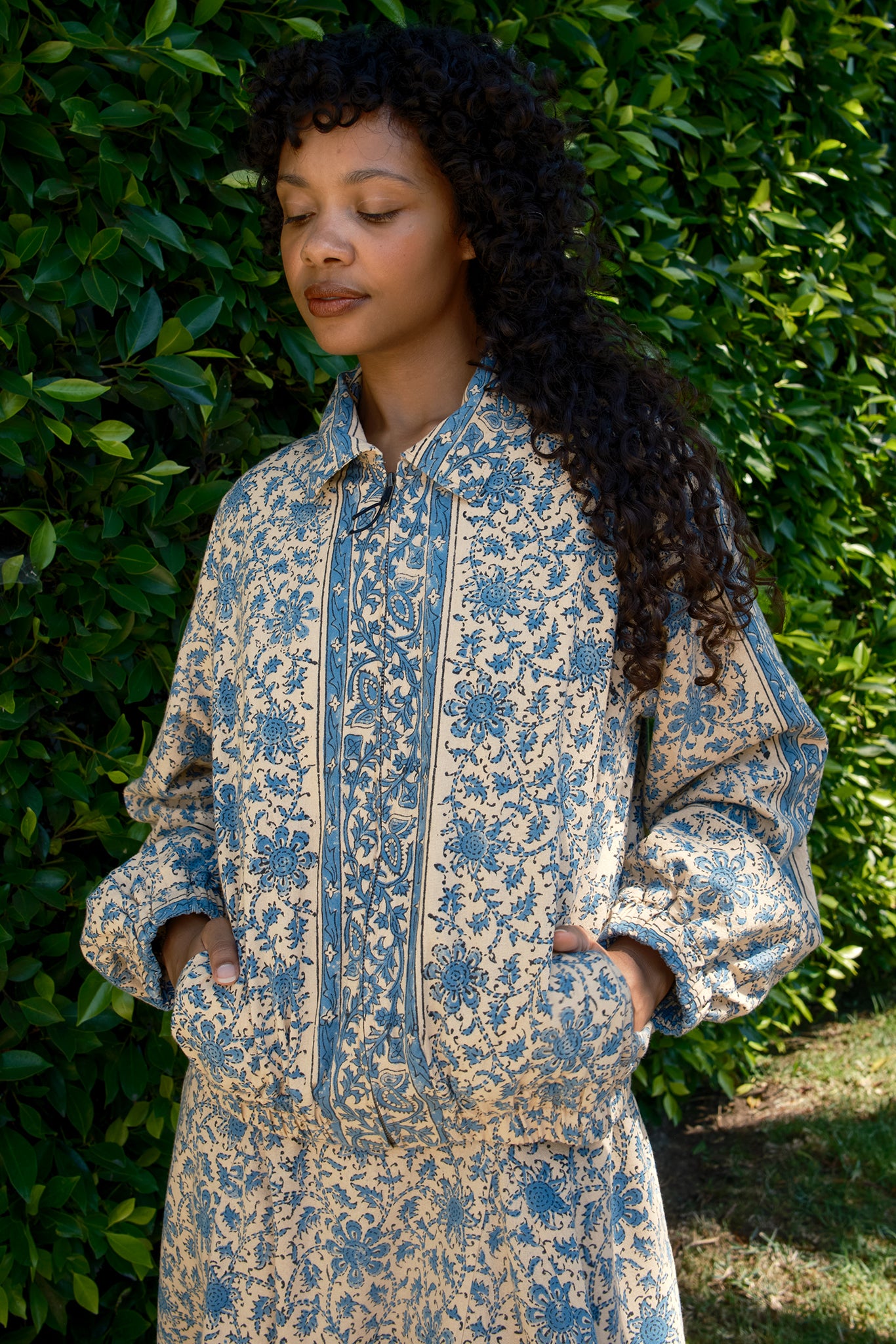 Cicely Zip Front Tapestry Jacket