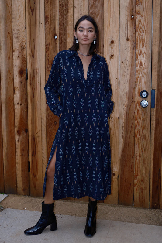 Ash Ikat Shirt Dress