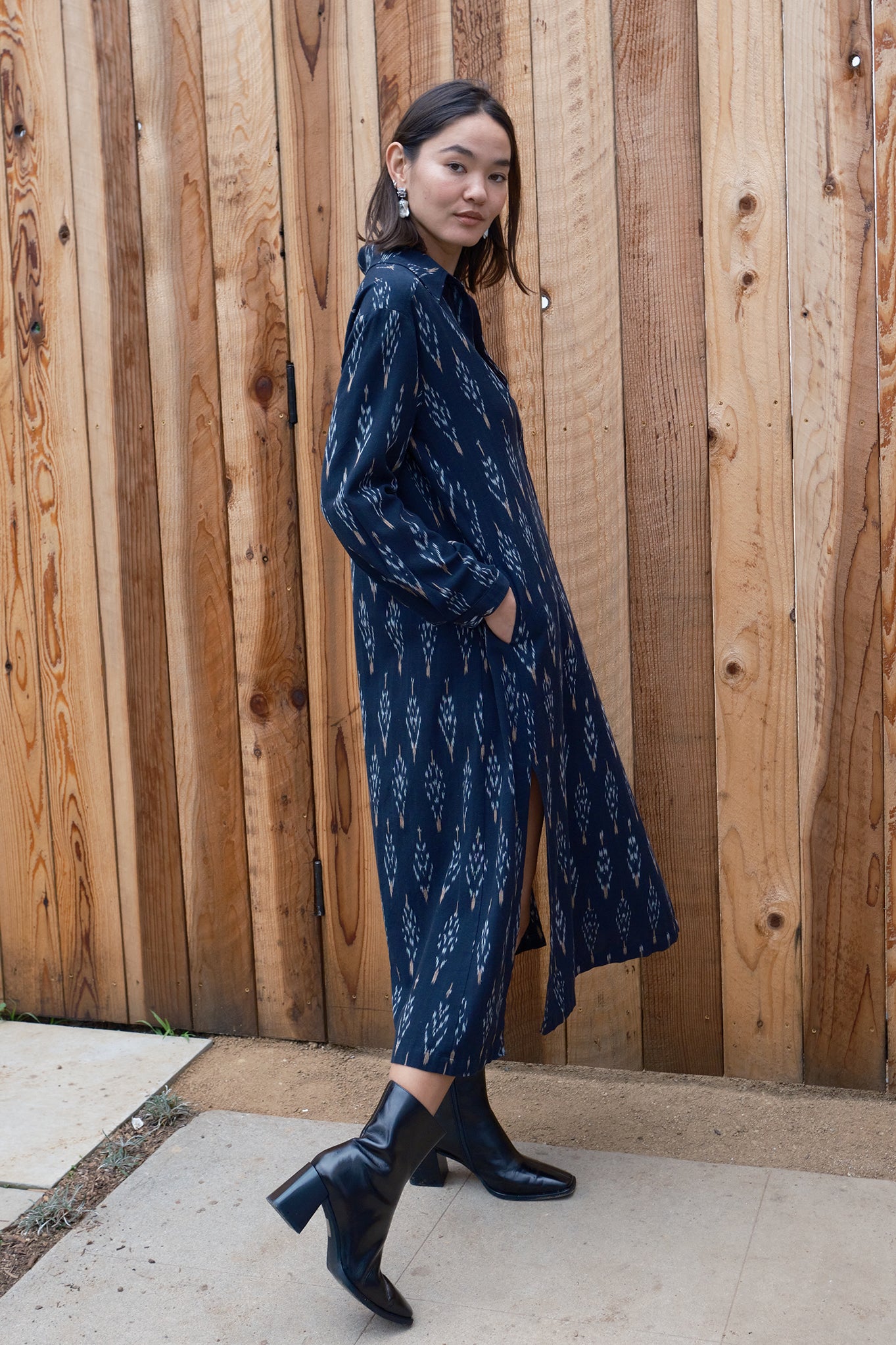 Ash Ikat Shirt Dress