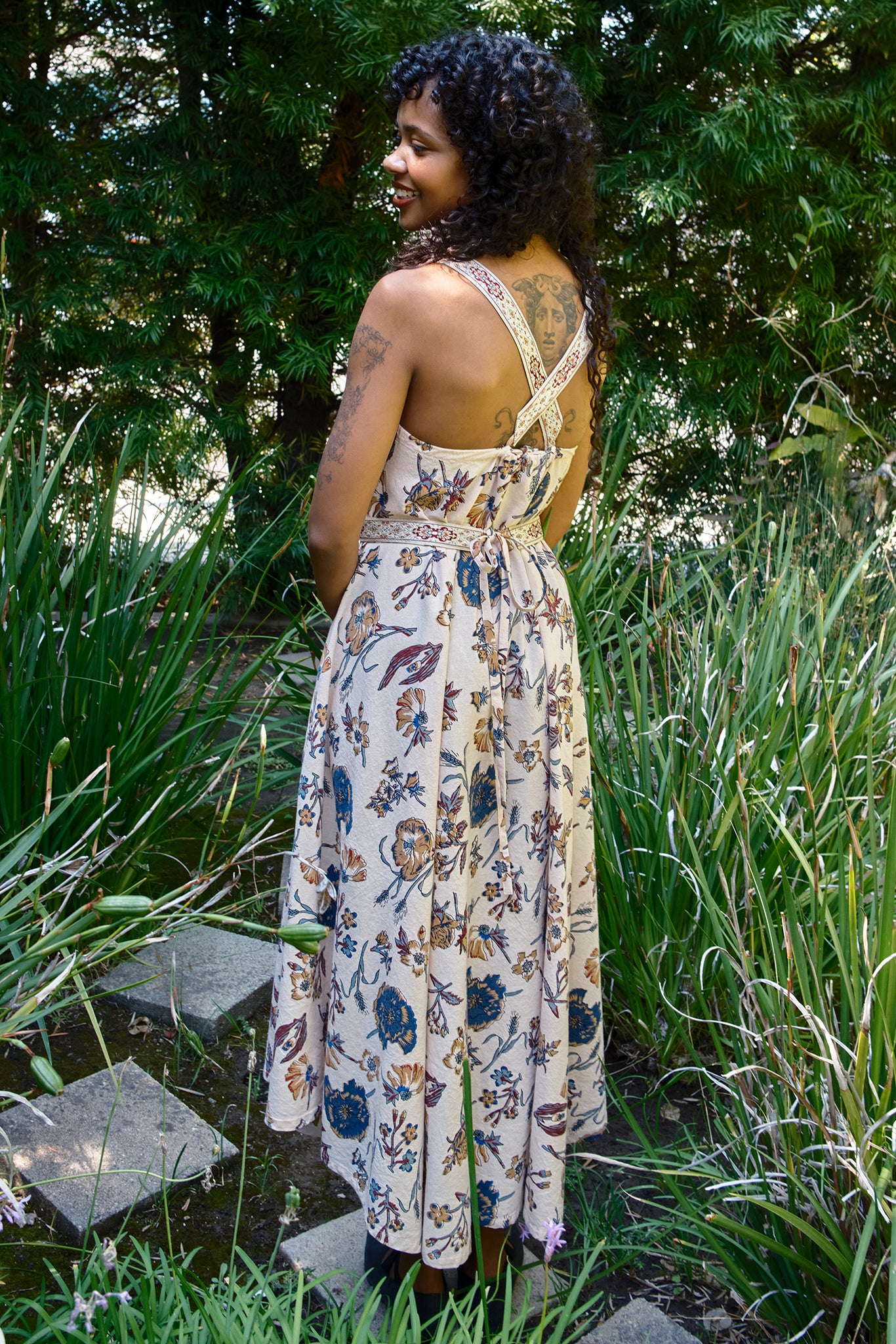 Aster Ribbon Tapestry Midi