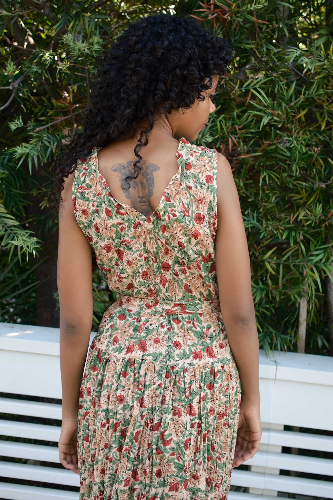 Flora Wrap Midi Pleated