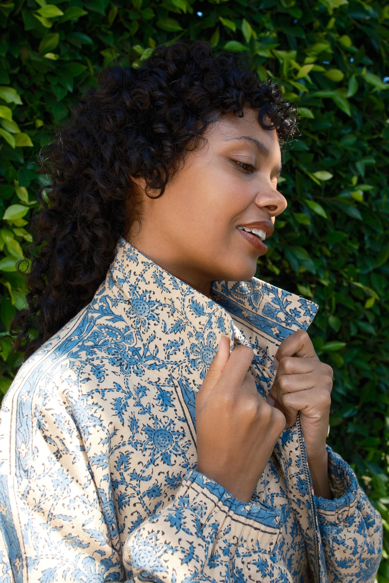 Cicely Zip Front Tapestry Jacket