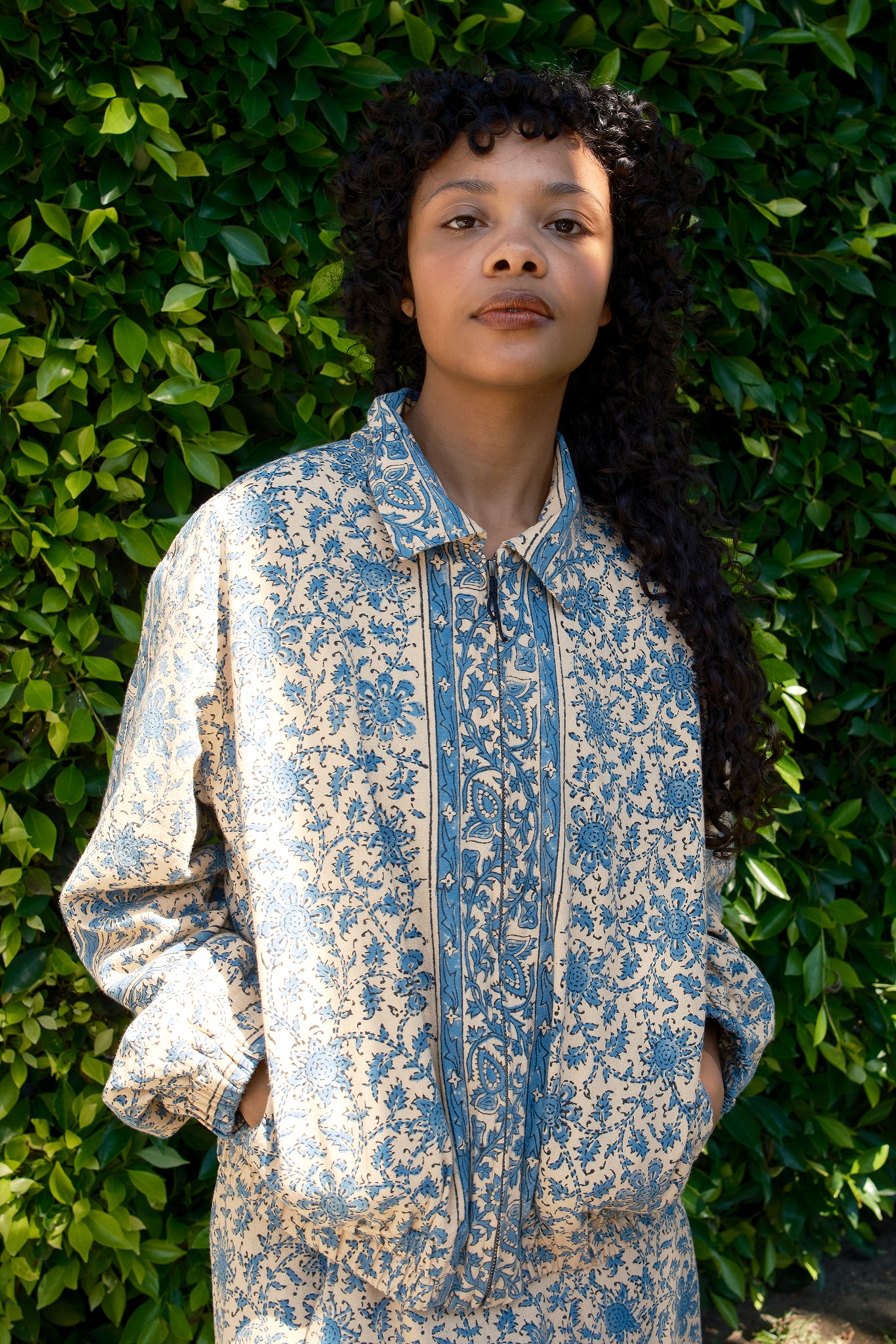 Cicely Zip Front Tapestry Jacket
