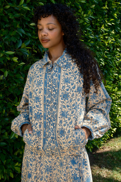 Cicely Zip Front Tapestry Jacket