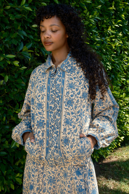 Cicely Zip Front Tapestry Jacket