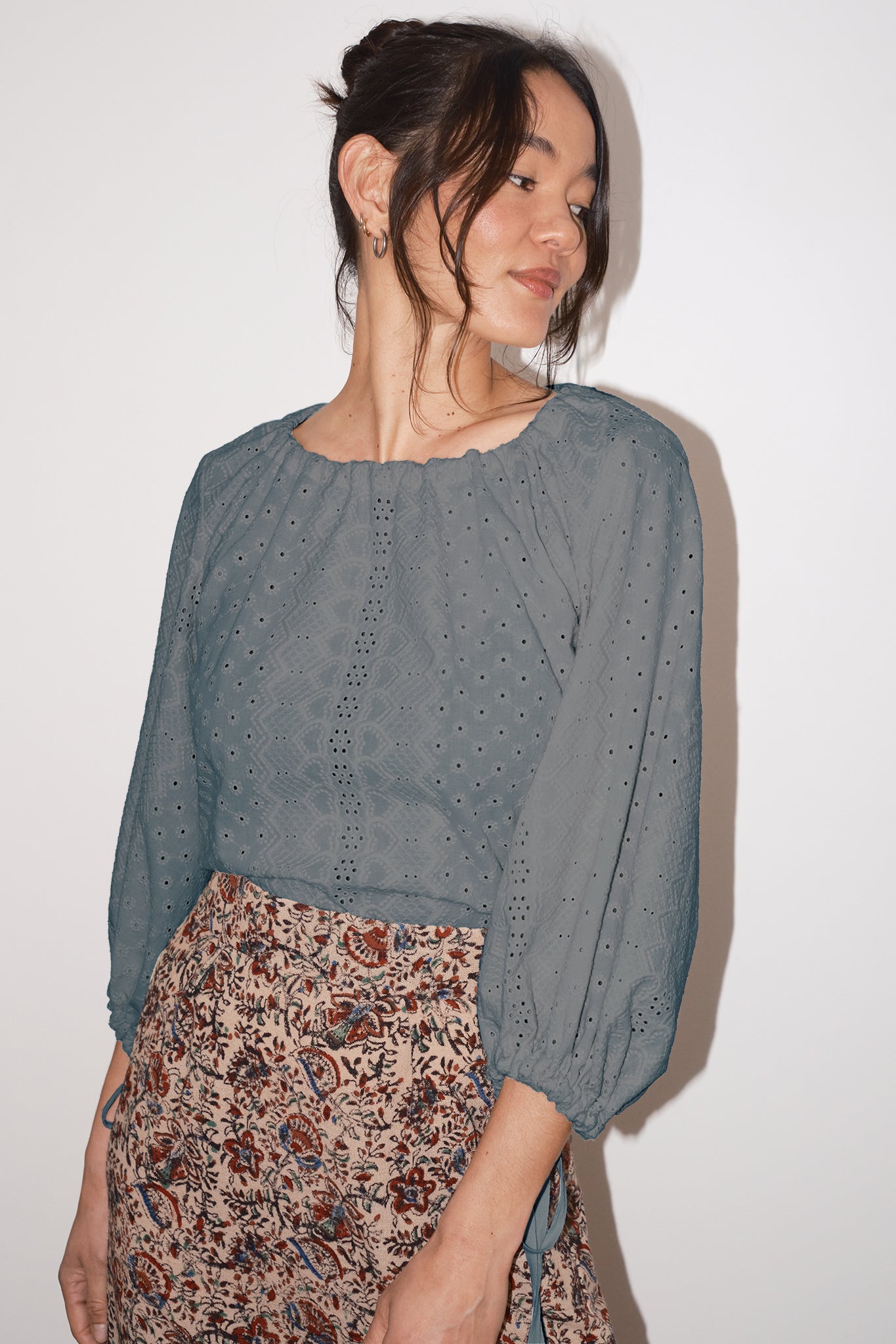 Nettle Eyelet Blouse
