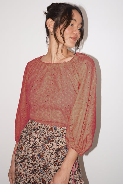 Nettle Eyelet Blouse